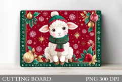 Christmas Lamb Cutting Board. Christmas Cutting Board Product Image 1