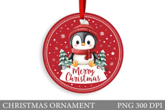 Cute Penguin Christmas Ornament. Christmas Ornament Design Product Image 1
