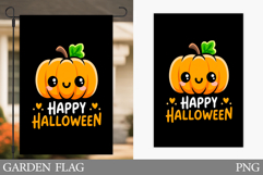 Halloween Garden Flag Design. Halloween Pumpkin Garden Flag Product Image 1