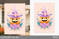Halloween Pumpkin Garden Flag. Halloween Sublimation Product Image 1