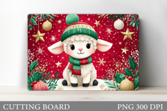 Christmas Lamb Cutting Board. Christmas Cutting Board Product Image 1