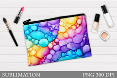 Abstract Makeup Bag Design. Abstract Cosmetics Bag Product Image 1