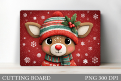Christmas Deer Cutting Board. Christmas Cutting Board Design Product Image 1
