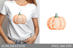 Pumpkin T-Shirt Design. Pumpkin Sublimation Product Image 1