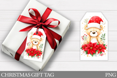 Christmas Gift Tags. Christmas Bear Gift Tag Printable Product Image 1