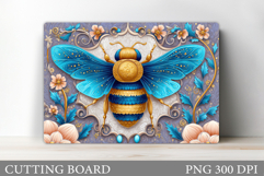 Bee Cutting Board Design. Flowers Kitchen Cutting Board Product Image 1