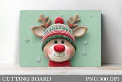 Christmas Deer Cutting Board. Christmas Cutting Board Design Product Image 1