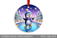 Cute Penguin Christmas Ornament. Christmas Ornament Design Product Image 1