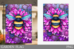 Bee Garden Flag Design. Bee Sublimation Product Image 1