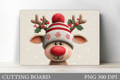 Christmas Deer Cutting Board. Christmas Cutting Board Design Product Image 1