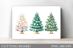Christmas Tree Cutting Board. Kitchen Cutting Board Design Product Image 1