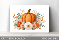 Pumpkin Cutting Board Design. Pumpkin Sublimation Product Image 1