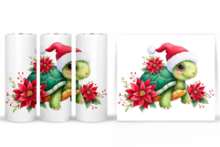 Christmas Turtle Tumbler. Christmas Tumbler Sublimation Product Image 2