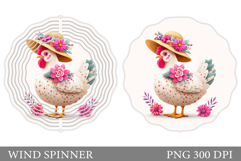 Chicken Wind Spinner Sublimation. Chicken Sublimation Product Image 1
