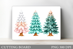 Christmas Tree Cutting Board Design. Kitchen Cutting Board Product Image 1