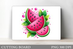Watermelon Cutting Board. Summer Cutting Board Sublimation Product Image 1