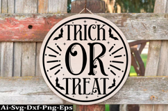 Halloween round sign svg design and Halloween quotes Product Image 1