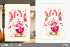 Easter Bunny Garden Flag.Easter Garden Flag Design Product Image 1