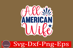 4th of July Sticker Svg Design, Patriotics Quotes Svg, Product Image 1