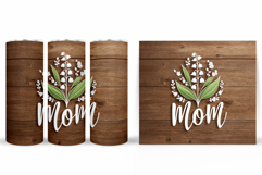 Mother's Day Tumbler Design. Mother's Day Sublimation Product Image 2