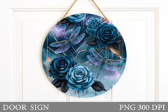 Dragonflies Door Sign Design. Dragonfly Sublimation Product Image 1