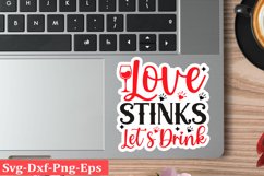 Valentine sticker SVG Design Valentine Love Sticker Svg Product Image 1