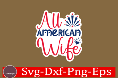 4th of July Sticker Svg Design, Patriotics Quotes Svg, Product Image 1