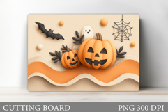 Halloween Cutting Board. Pumpkin Cutting Board Sublimation Product Image 1