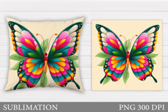 Butterfly Pillow Sublimation. Butterfly Sublimation Product Image 1