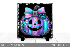 Halloween Pumpkin Slate Design. Halloween Slate Sublimation Product Image 1