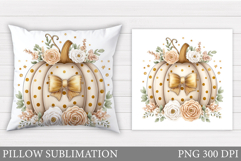 Pumpkin Pillow Design. Pumpkin Sublimation Product Image 1