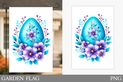 Easter Eggs Garden Flag. Easter Garden Flag Sublimation Product Image 1