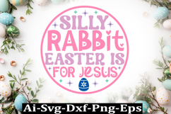 Happy Easter Round sign SVG Design Cute Easter Quotes SVG Product Image 1