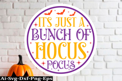 Halloween round sign Svg Design,Halloween Quotes Spooky Hall Product Image 1