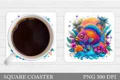 Fish Coaster Sublimation. Fish Sublimation Product Image 1