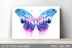 Butterfly Cutting Board. Butterfly Sublimation Product Image 1