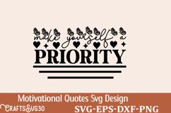 Boho Inspirational Quotes Svg Design Motivational Quotes svg Product Image 1