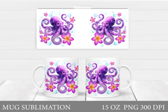 Octopus Mug Design. Octopus Sublimation Product Image 1