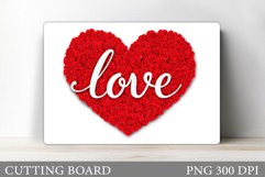 Love Cutting Board Design. Valentines Cutting Board Product Image 1