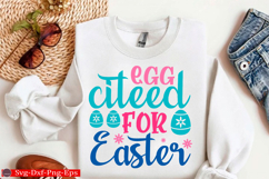 Happy Easter SVG Design Cute Easter Quotes SVG Bunny SVG Product Image 1