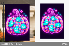 Halloween Pumpkin Garden Flag. Halloween Garden Flag Design Product Image 1