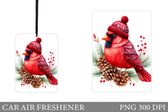 Cardinal Car Air Freshener. Christmas Car Air Freshener Product Image 1
