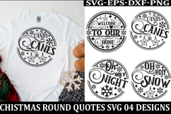 Christmas Round sign Svg holiday quotes Svg design Christmas Product Image 1