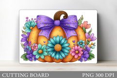 Pumpkin Cutting Board Design. Pumpkin Sublimation Product Image 1