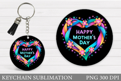 Mother's Day Keychain Design. Mama Keychain Sublimation Product Image 1