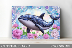 Whale Cutting Board Design. Whale Sublimation Product Image 1