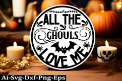 Halloween round sign svg design and Halloween quotes Product Image 1