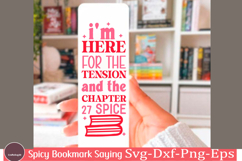 Spicy Bookmark Saying SVG Book Lovers png Product Image 1