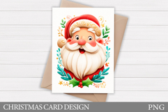 Christmas Card Design. Santa Claus Card Printable Product Image 1