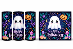 Cute Ghost Tumbler Sublimation. Halloween Tumbler Design Product Image 2